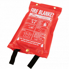 FEMS fire blanket soft plastic pouch